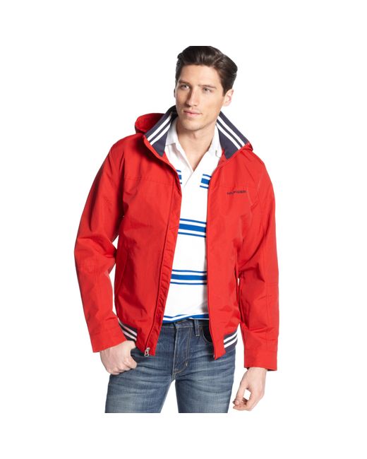 Tommy Hilfiger Regatta Jacket in Red for Men | Lyst
