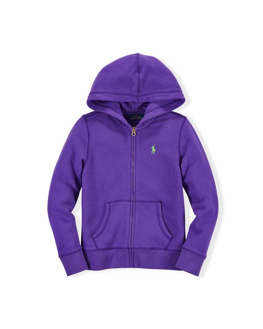 Ralph Lauren Purple Cotton-blend-fleece Hoodie