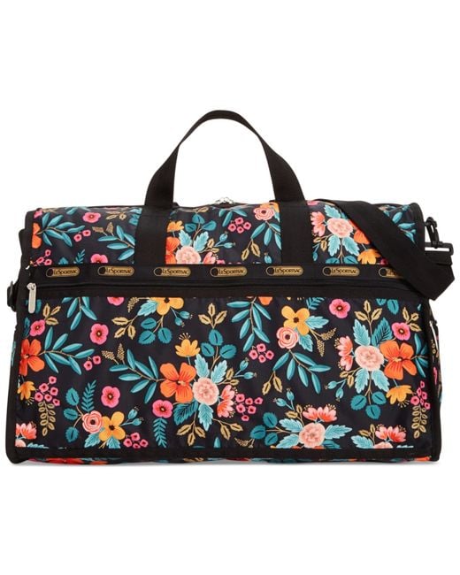 LeSportsac Multicolor Rifle Paper Co. Large Weekender