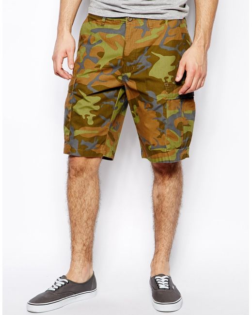 Patagonia Cargo Shorts In Camo in Green 