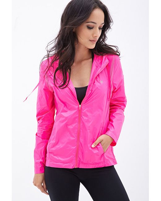 Windbreaker Jacket in Hot Pink 