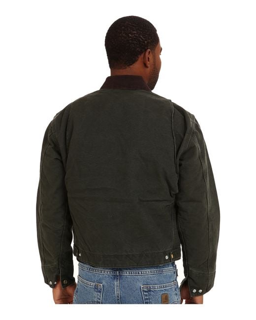Carhartt Sandstone Detroit Jacket in Green for Men Lyst