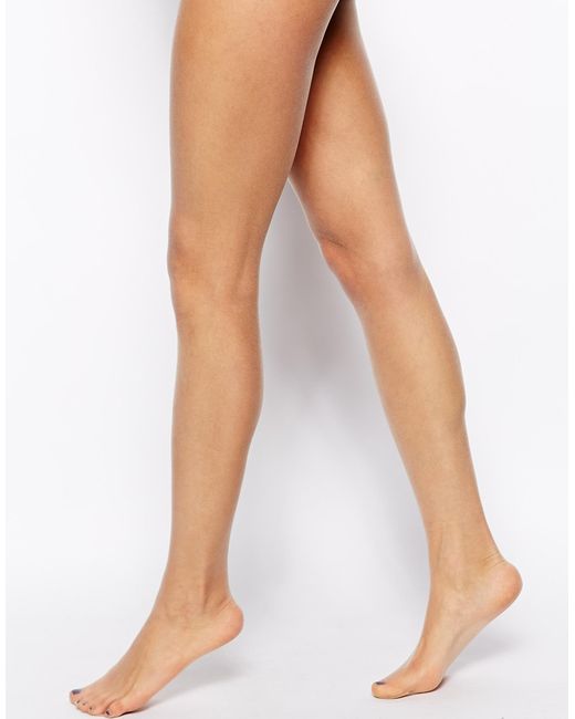 Pretty Polly 5 Denier Sideria Tights in Natural Lyst