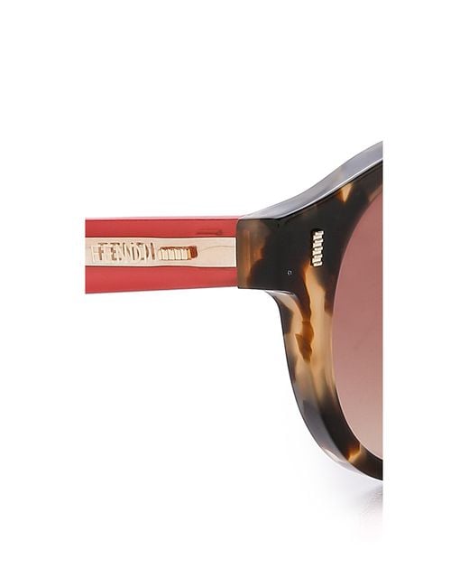 FENDI Havana Red Tortoise Sunglasses Fendi Eyewear Ff 0430/s Red Havana Sunglasses | italist  main image 2