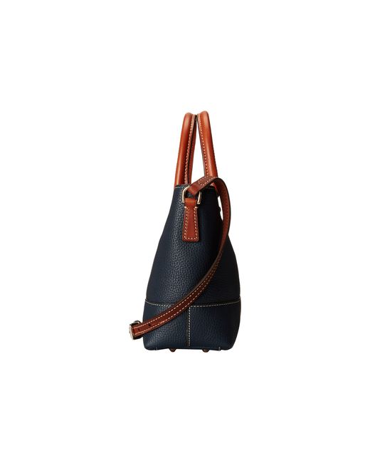 Dooney Bourke Pebble Leather Mini Chelsea Shopper in Blue Lyst