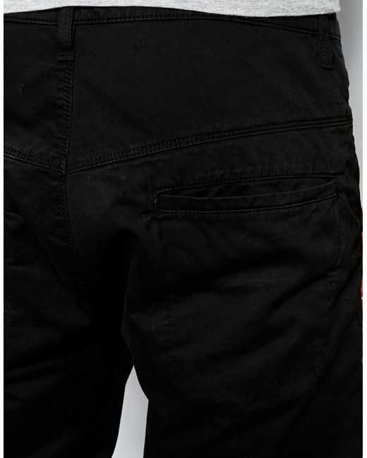 Nudie Jeans Nudie Chinos Khaki Slim Fit Organic Twill in Black for Men |  Lyst Canada