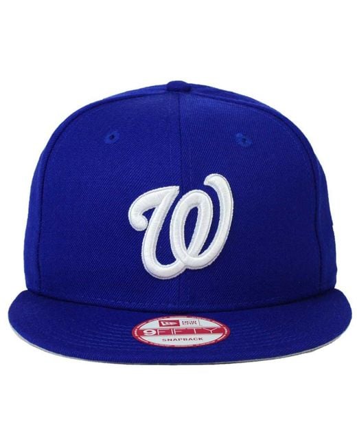 blue washington nationals hat