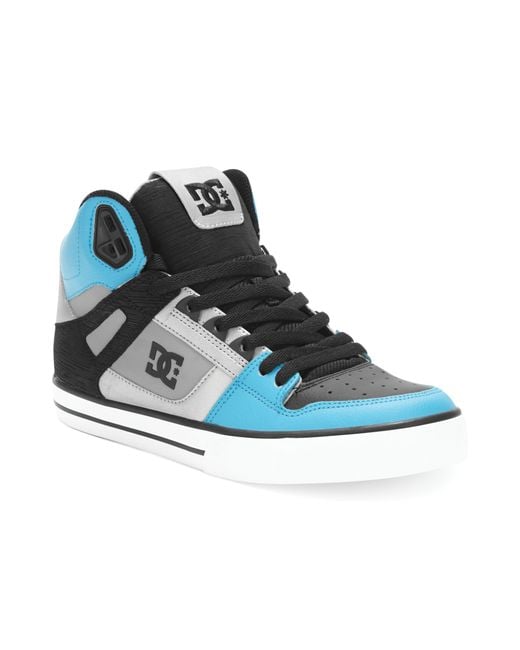 DC Shoes Pure High-top Wc Mens Black Blue Casual Sneakers | eBay