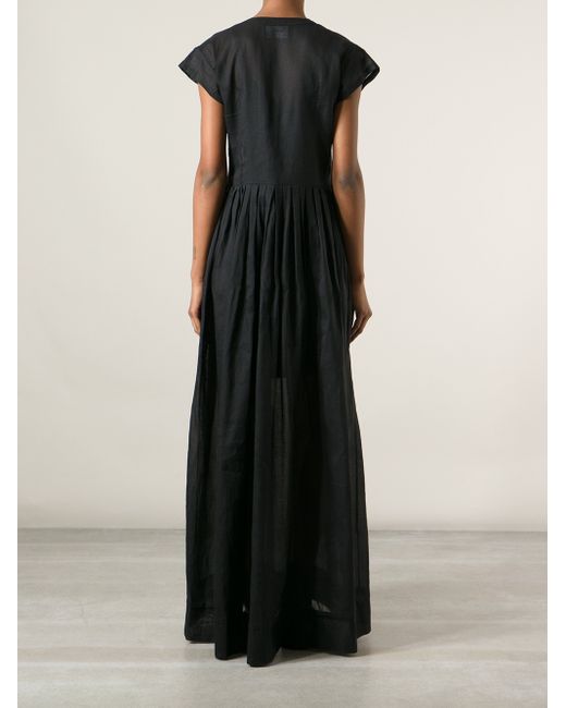 Yang Li Maxi Amish Dress in Black | Lyst