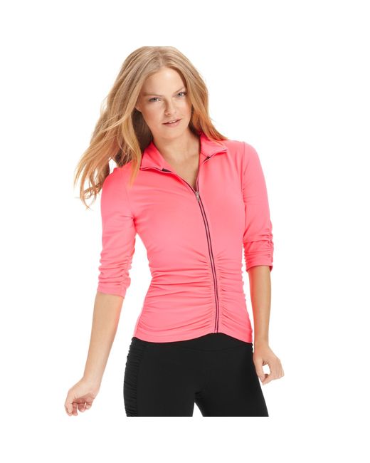 Calvin Klein Performance Ruched Zipup 