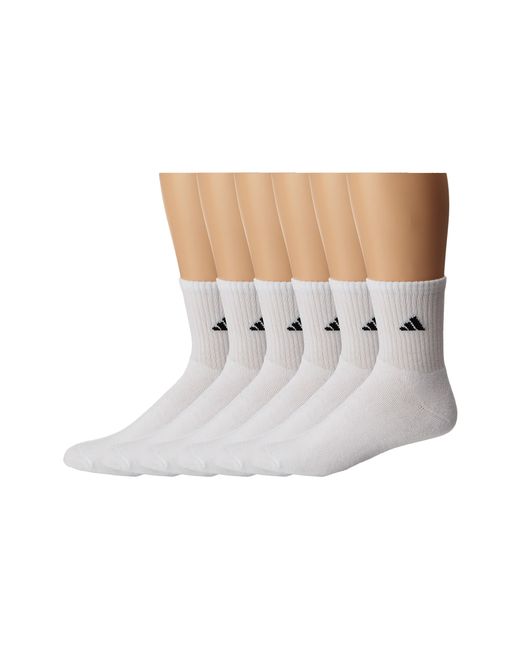 Adidas originals Athletic 6pack Midcrew Socks in White for Men Lyst