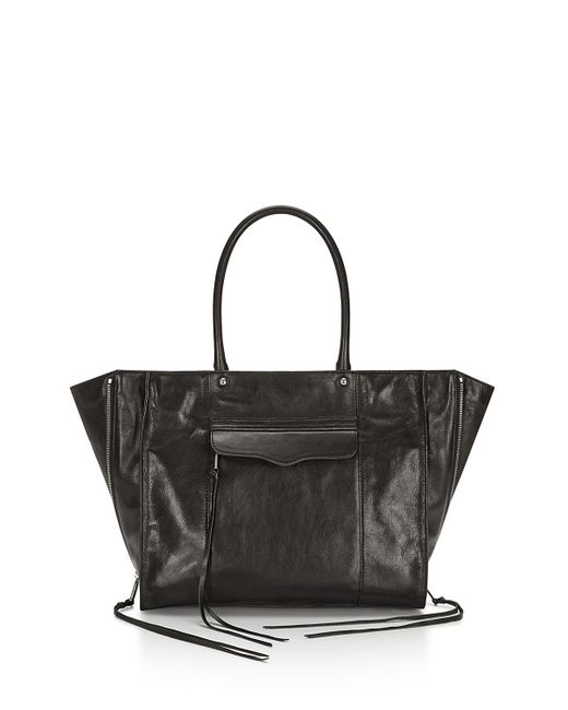 Rebecca Minkoff Side Zip Medium M.a.b. Tote In Black | Lyst