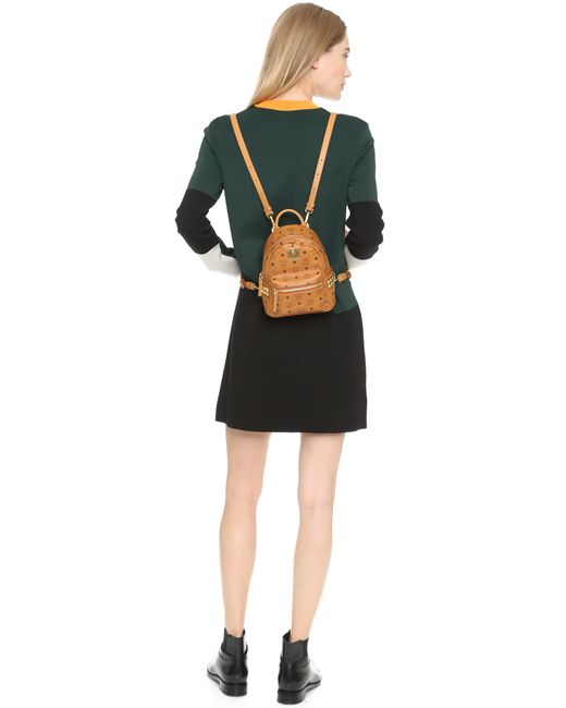 Mcm side stud 2025 baby stark backpack