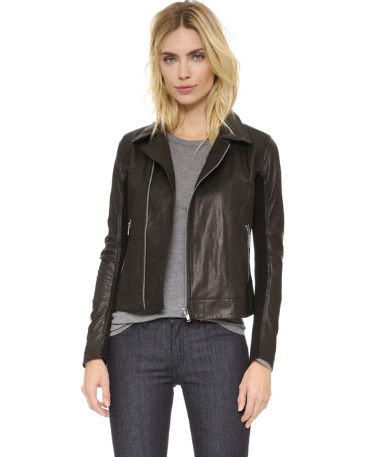 June Black Leather Jacket