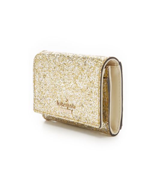 Kate spade Glitter Bug Darla Wallet in Gold (Gold/Silver) Lyst