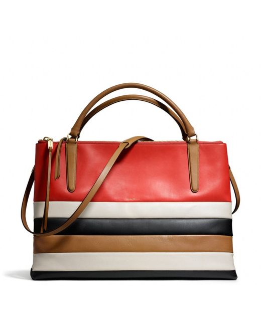 Coach multicolor stripe purse best sale