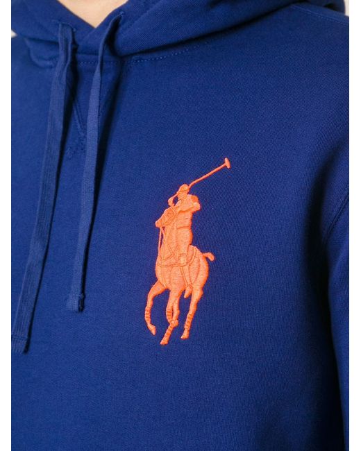 Polo Ralph Lauren Long Sleeve Hoodie in Blue for Men | Lyst
