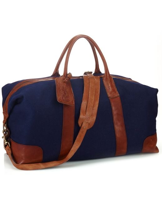 Polo Ralph Lauren Canvas Duffel Bag in Blue for Men | Lyst