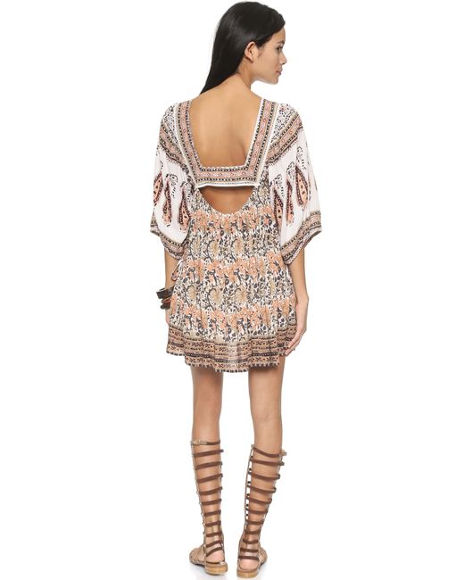Free People Multicolor Snap Out Of It Midsummers Dream Dress - Ivory Combo