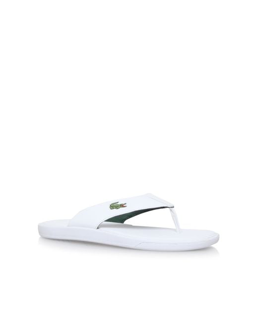 Lacoste L30 Flip Flop in White for Men | Lyst Canada