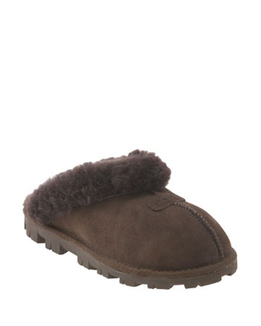 Ugg Genuine Shearling Slipper in Brown (CHOCOLATE) Lyst