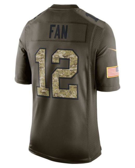 Nike Men's Fan #12 Seattle Seahawks Salute To Service Jersey in Green for  Men | Lyst