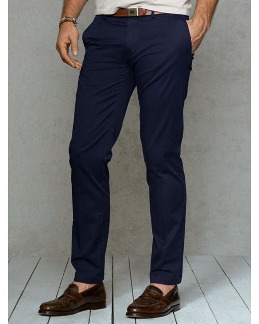 Polo Ralph Lauren Blue Slim-fit Stretch-chino Pant for men