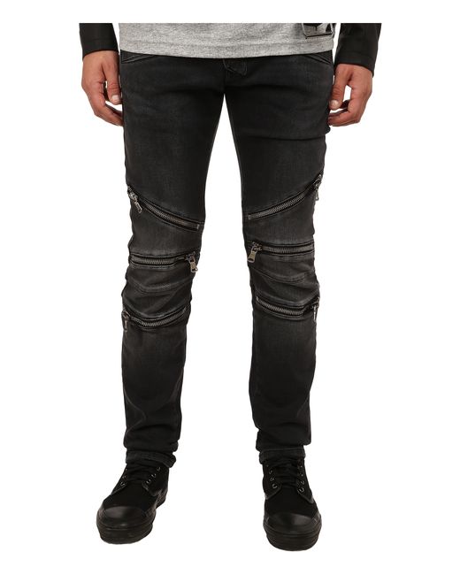 Balmain Zipper Jeans in Black for Men | Lyst