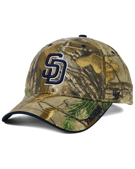 47 Brand Green San Diego Padres Real Tree Frost Cap for men