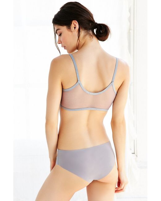 Out From Under Mesh Tie-Front Bra