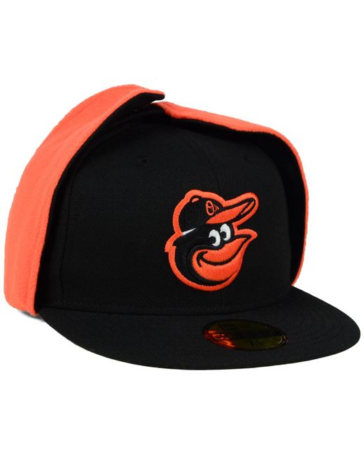 KTZ Orange Baltimore Orioles Dog Ear 59fifty Cap for men