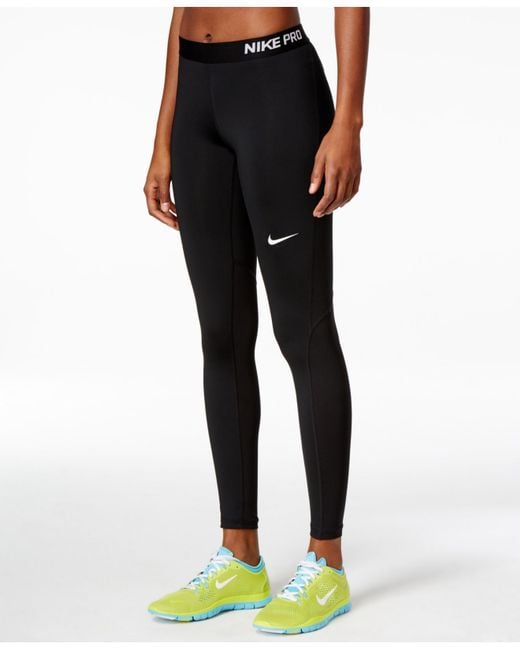 nike pro training crossover leggings in black