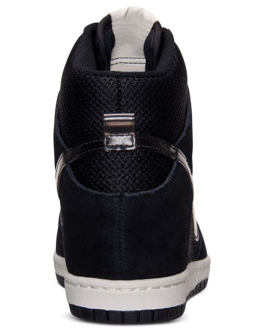 Nike Women'S Dunk Sky Hi Essential Casual Sneakers From Finish Line in  Black | Lyst