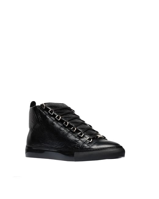 balenciaga high top arena black