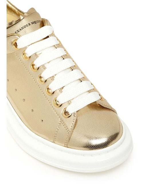 alexander mcqueen sneakers metallic