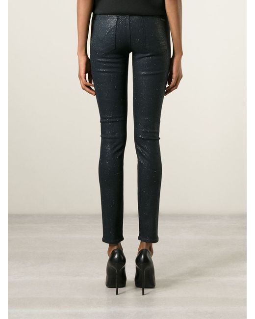 Hudson Jeans Glitter Skinny Jeans in 
