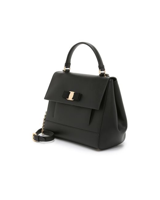 Ferragamo Carrie Satchel Black Lyst