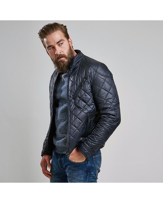 Barbour Triumph Quilted Jacket in Blue for Men | Lyst UK
