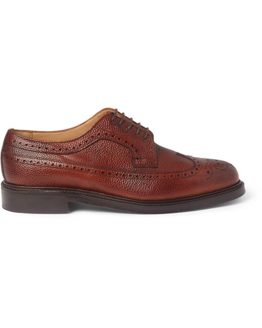 Cheaney Brown Romney Full-Grain Leather Brogues for men