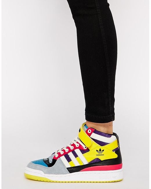 adidas Forum Mid High Top Sneakers Lyst