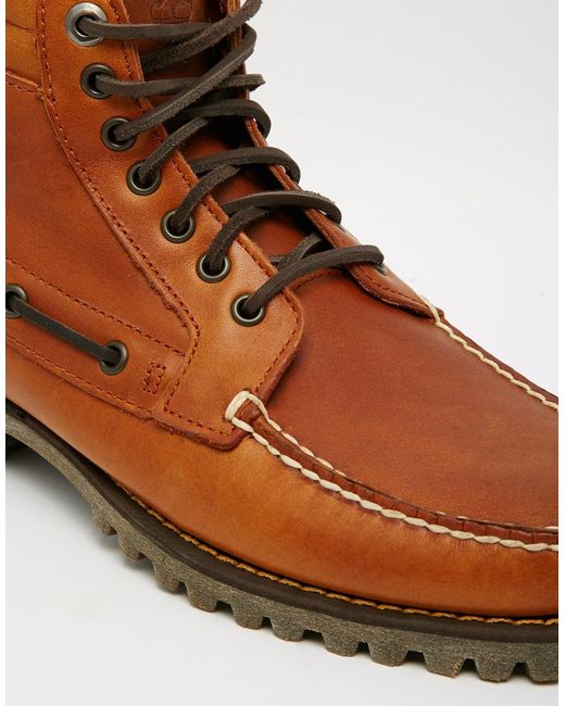 Timberland Brown Boat Boots for men