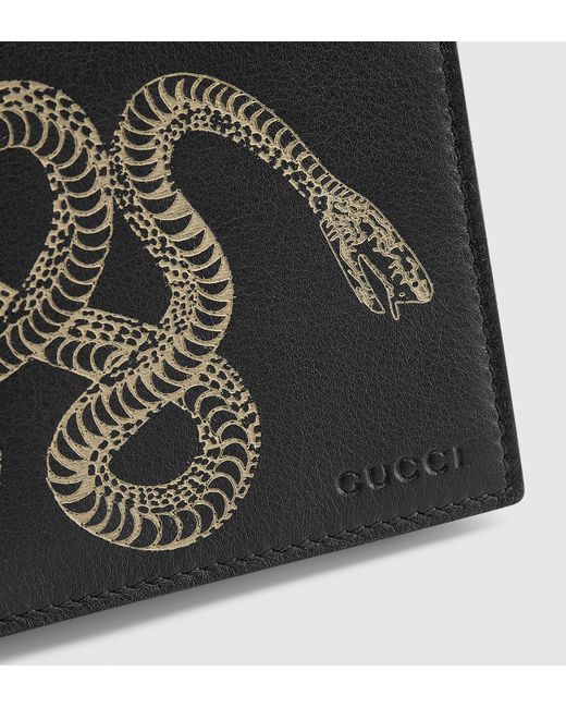 Gucci Snake Leather Wallet for Men | Lyst