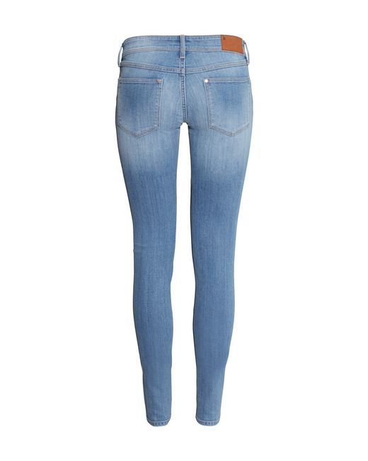 Onvoorziene omstandigheden Acrobatiek Kostuums H&M Super Skinny Super Low Jeans in Blue | Lyst