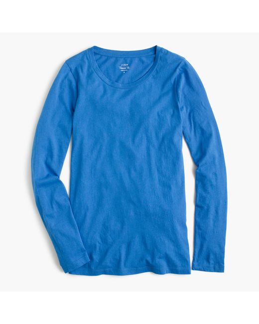 J.Crew Blue Tissue Long-sleeve T-shirt
