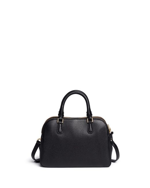Tory burch georgia double zip pebbled shop leather satchel