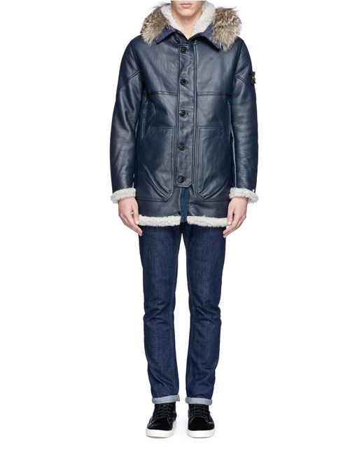 Hand Painted Sheepskin Leather Jacket 