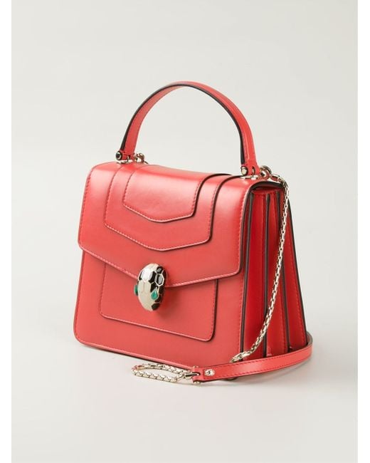 Red bvlgari bag sale