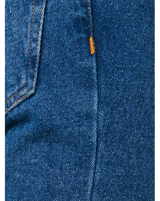 Cut' Stonewashed Jeans in Blue for Men 