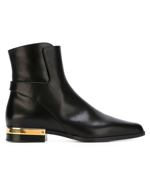 Chloé Black Gold Detail Boots