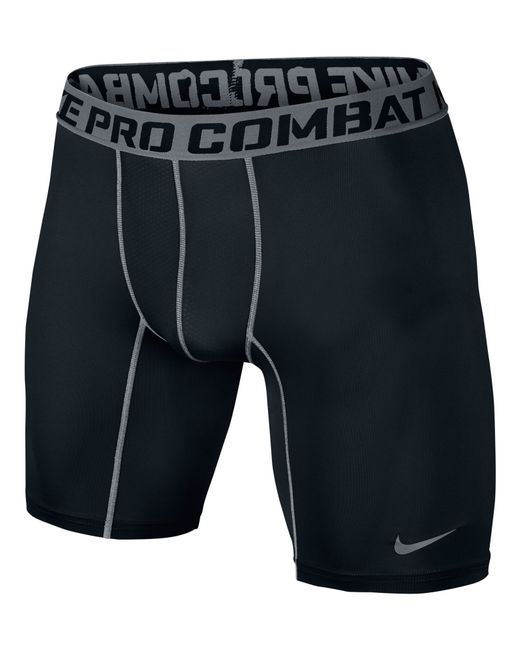 Nike Black Pro Combat Core Compression 6" Shorts for men
